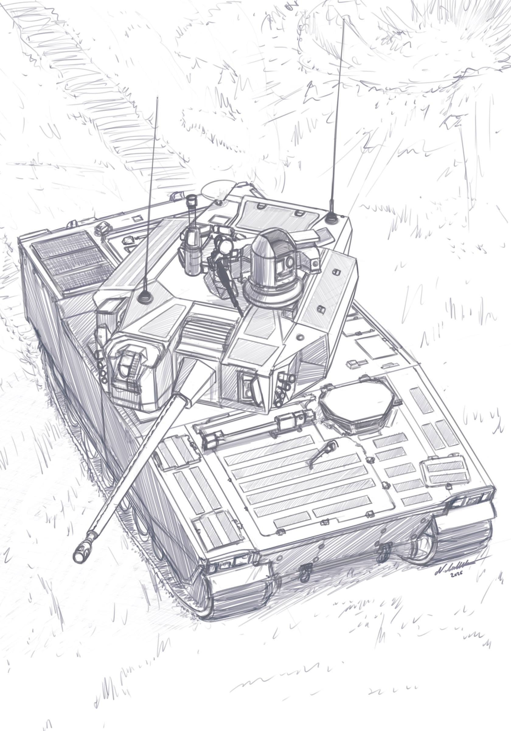 Military concept illustration by Mach 3 Illustrations